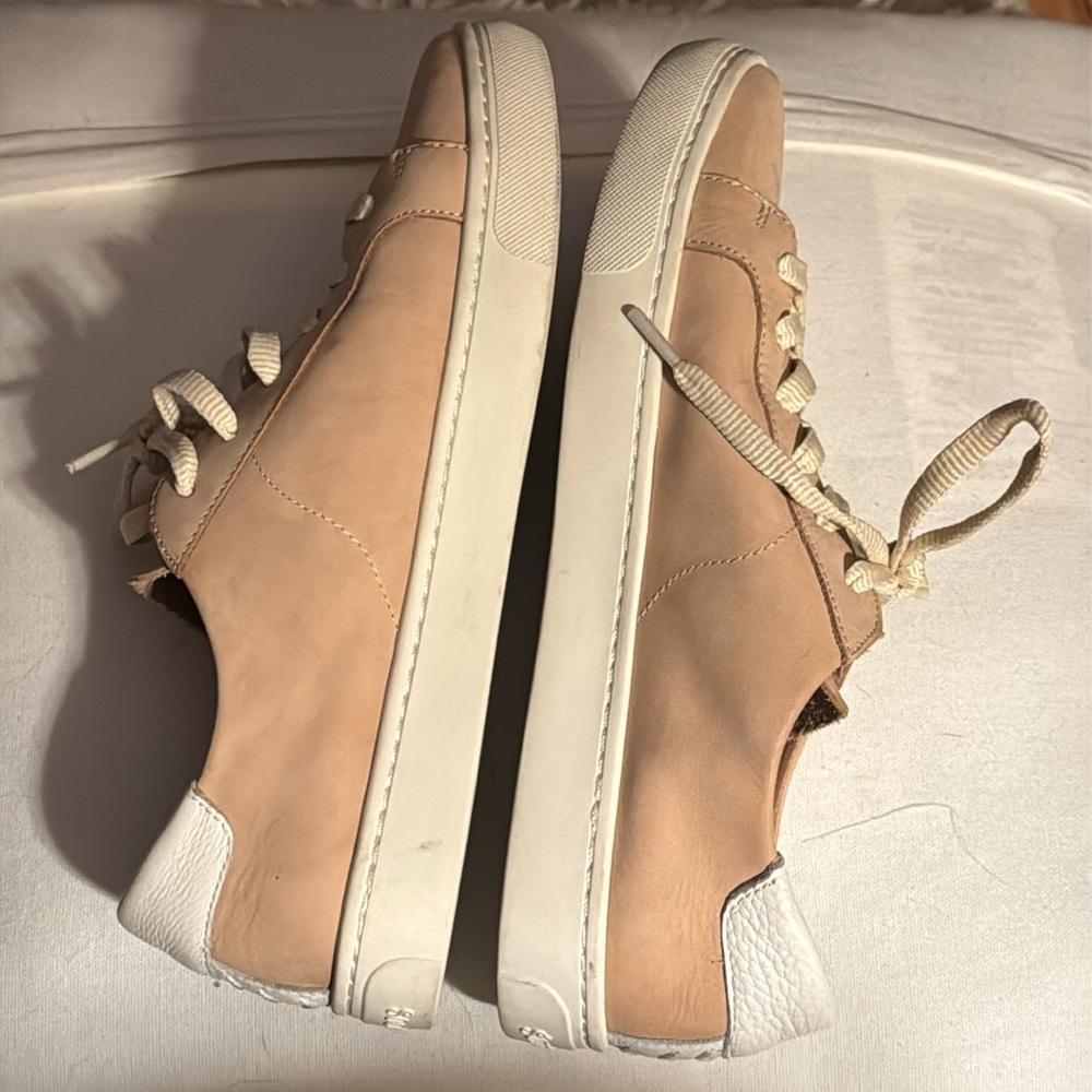 Soludos The Ibiza classic sneaker leather Women's champagne white Sneakers‎ 9.5 - Picture 8 of 16